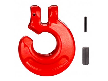 Řetězový hák s pojistným kolíkem 6 mm, třída 8