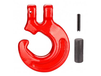 Řetězový hák s pojistným kolíkem 8 mm, třída 8