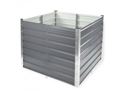 Kovová vyvýšená postel Rosendaal 99x99x80 cm antracitová