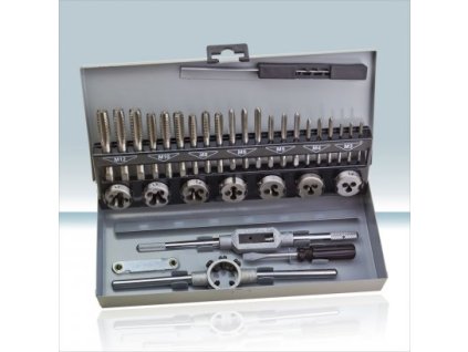 Závitníky a závitová oka M3-M12, 33dílná sada