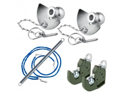 Upínací háky pro spodní třetí bod závěsu traktorů Cat. I, kompletní sada