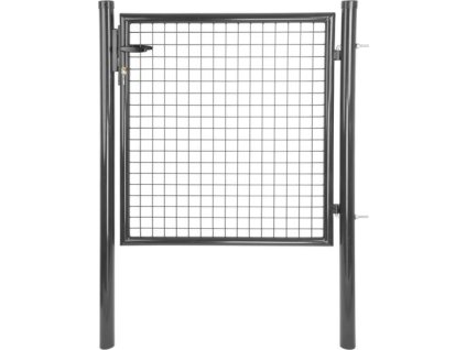 Brána Strend Pro METALTEC ECO 2, 1000/2000/50x50 mm, okrúhly rám, antracit, jednokrídlová, záhradná, ZN+PVC, RAL7016