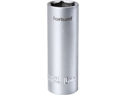 hlavice nástrčná na zánětů. svíčky 1/2 ", 16mm, L 65mm, FORTUM