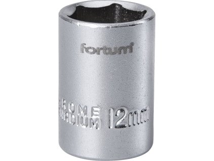 hlavice nástrčná 1/4 ", 12mm, L 25mm, FORTUM
