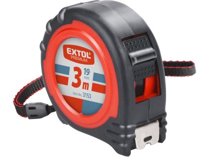 metr svinovací, 3m, š. pásku 19mm, EXTOL PREMIUM