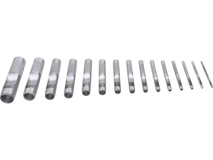 Děrovací kůže, sada 15ks, 2-22mm, EXTOL CRAFT