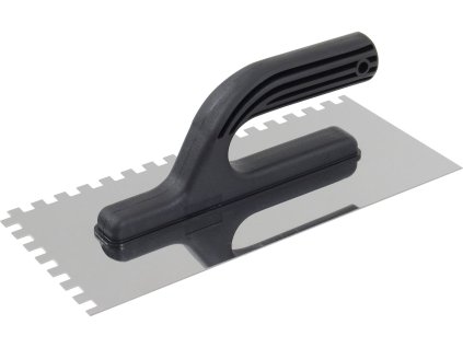 Hladítko nerezové, 270x130mm, zuby 10x10mm, nerez, EXTOL CRAFT