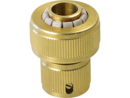 rychlospojka na hadici, 3/4 ", STOP ventil, MOSAZ, EXTOL PREMIUM