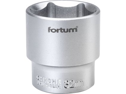 hlavice nástrčná 1/2", 32mm, L 44mm, FORTUM