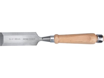 dláto s kvalitní bukovou rukojetí, 38mm, délka 290mm, CrV, EXTOL PREMIUM