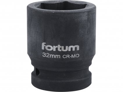 hlavice nástrčná rázová 3/4", 32mm, L 54mm, FORTUM