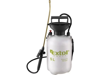 postřikovač tlakový zahradní, 5l, MOSAZ, EXTOL CRAFT