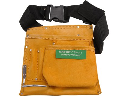pás na nářadí kožený, 3 kapsy, EXTOL CRAFT