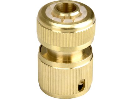 rychlospojka na hadici, 1/2", STOP ventil, MOSAZ, EXTOL PREMIUM