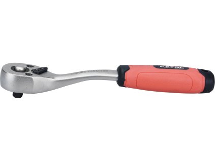 ráčna tvarovaná, 45 zubů, 1/4", L 153mm, Crv, EXTOL PREMIUM
