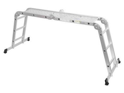 Rebrík s plošinou Strend Pro ML103 4x3, Alu, max. 150 kg