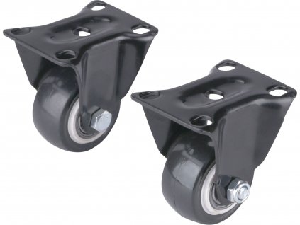 kolečka pevná s PVC obručí, sada 2ks, průměr 40mm, EXTOL PREMIUM