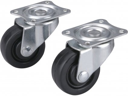 kolečka otočná z tvrdé pryže, sada 2ks, průměr 40mm, EXTOL CRAFT