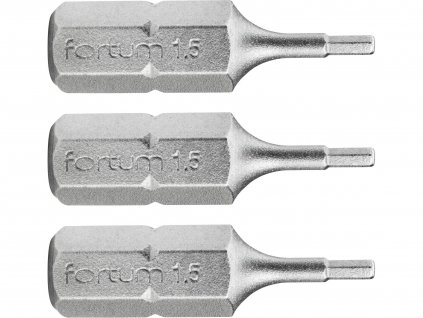 hrot imbus sada 3ks, H 1,5x25mm, S2, FORTUM-KITO