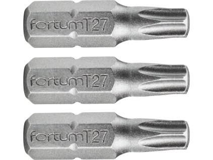 hrot TORX, sada 3ks, T 27x25mm, S2, FORTUM-KITO