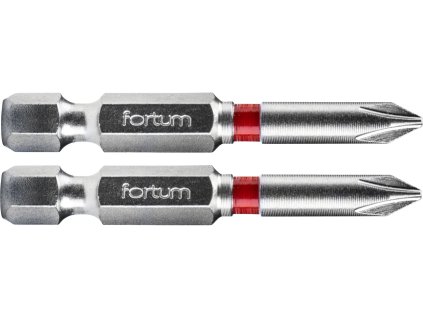 hrot křížový phillips, sada 2ks, PH 1x50mm, S2, FORTUM-KITO
