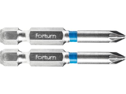 hrot křížový pozidriv, sada 2ks, PZ 1x50mm, S2, FORTUM-KITO