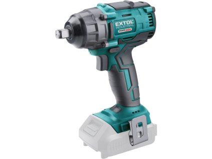 utahovák rázový 1/2“ aku SHARE20V, 250Nm, BRUSHLESS, 20V Li-ion, bez baterie a nabíječky, EXTOL INDUSTRIAL