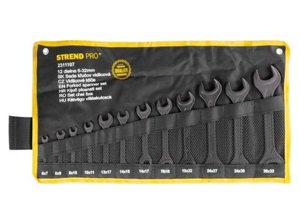 Sada kľúčov Strend Pro HR34184 vidlicové, 12 dielna, DIN895, 6-32 mm