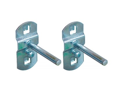 Držiak na náradie rovný 50 mm do perforovanej steny, 2 ks