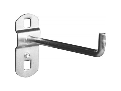Kolmý hák na nástroje 90 mm v perforované stěně