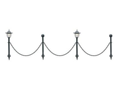 Lampa Strend Pro Garden, reťaz, solárna, 1x LED, 16,5x16,5x71,5 cm
