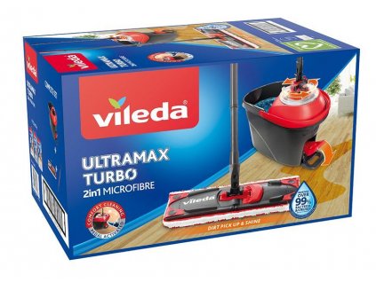 Súprava upratovacia Vileda Ultramax TURBO Microfibre 2v1 mop na podlahy + vedro