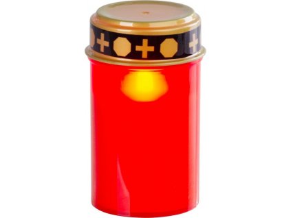 Kahanec MagicHome TG-10, s LED sviečkou, na hrob, červený, 12 cm, (súčasť balenia 2xAA)