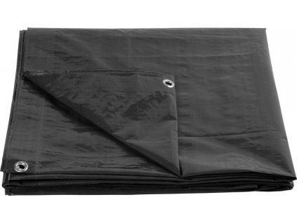 Plachta Tarpaulin Strong 4x6 m, 200 g/m, zakrývacia, antracit, s okami