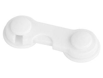Poistka Strend Pro, detská, bezpečnostný zámok na dvierka a nábytok, plastová, nalepovacia, 9,7x3,7 cm