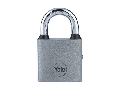 Zámok Yale Y111S/38/121/1, visiaci, železný, strieborný, 38 mm, 3 kľúče