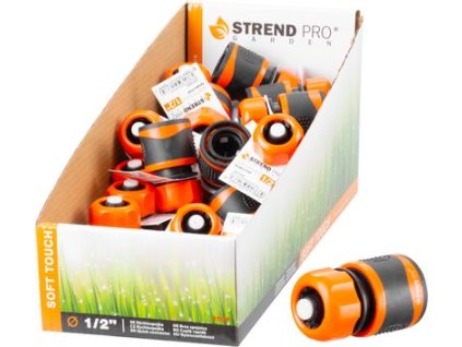 Rýchlospojka Strend Pro SoftTouch C3004RDX, 1/2", STOP R, na hadicu, záhradná, Sellbox 25 ks