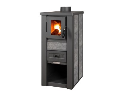 Kachle Pro LAVA Ceramic, šedé, 6,5 kW, 120 mm