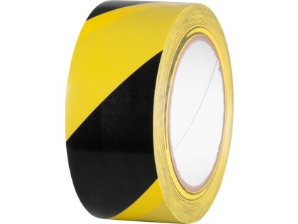 Páska Strend Pro, 50 mm, L-33 m, PVC, lepiaca, výstražná, žltá/čierna