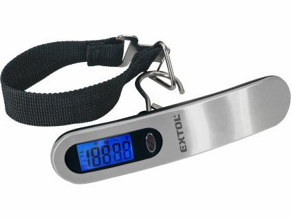 Váha na batožinu digitálna, max. 50kg, ±300g, podsvietený LCD, EXTOL PREMIUM