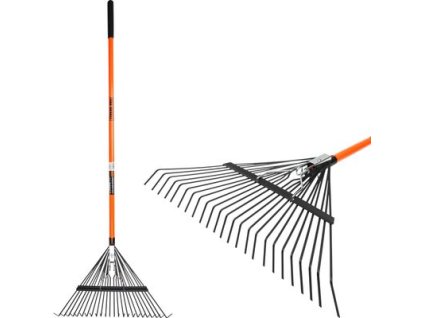 Hrable na lístie Strend Pro, 24 zubé, 58 cm, vejárové, sklolaminátová násada 1510 mm