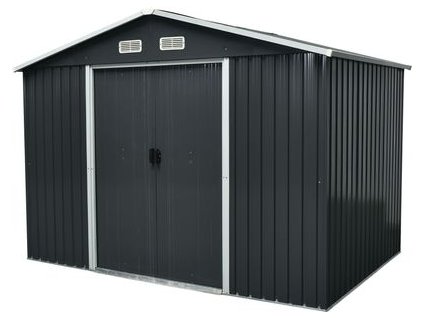 Domček Strend Pro, záhradný, plech, antracit, 301x236x214 cm