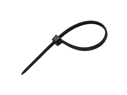 Sťahovacie pásky plastové 2,5x100 mm, čierne, 50 ks