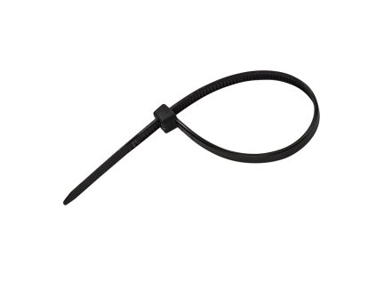 Sťahovacie pásky plastové 3,6x150 mm, čierne, 50 ks