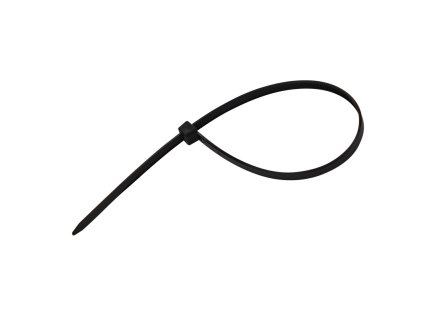 Sťahovacie pásky plastové 4,8x250 mm, čierne, 50 ks