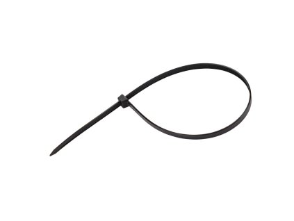 Sťahovacie pásky plastové 7,6x450 mm, čierne, 50 ks