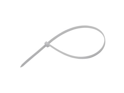 Sťahovacie pásky plastové 4,8x350 mm, biele, 50 ks