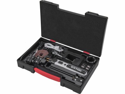 Pero vyrezávacie na polystyrén akumulátorové, 2Ah, nabíjanie USB-C, príslušentvo, EXTOL PREMIUM