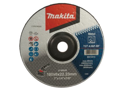 MAKITA KOTOUČ BRUSNÉ NA KOV 180 x 6 x 22,23 mm