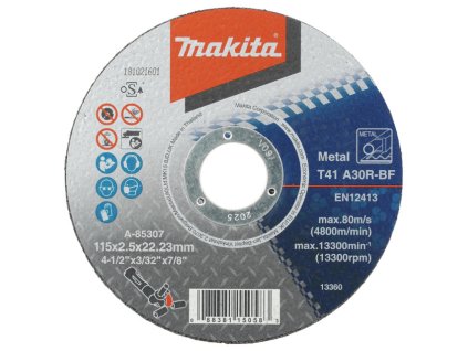 MAKITA KOTOUČ ŘEZNÝ NA KOV 115 x 2,5 x 22,23 mm